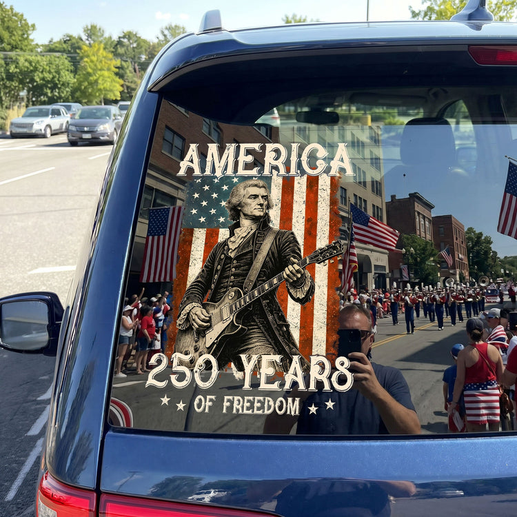 250_Years_Of_Freedom_Presidents_Playing_Instruments_Personalized_Decal_3