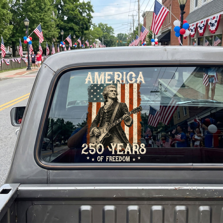 250_Years_Of_Freedom_Presidents_Playing_Instruments_Personalized_Decal_4