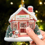 3D Design Pet Salon Pet Grooming Flat Ornament - Personalized Acrylic Ornament
