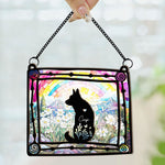 Loss Of Dog In Loving Memory - Personalized Window Hanging Suncatcher Ornament