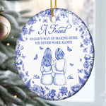 A Friend Is God's Way - Personalized Ceramic Ornament