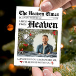 A Hug From Heaven I'm Always With You Memorial Ornament - Personalized Acrylic Photo Ornamet