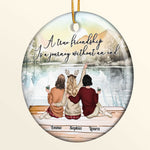 A True Friendship Is A Journey Without An End - Personalized Ceramic Ornament