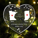 Always Under The Same Sky Gift For Couple - Personalized Acrylic Ornament