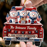 America_250Th_Anniversary_Christmas_Gifts_For_Mom_Dad_Family_Personalized_Ornament_2