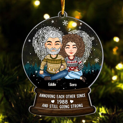 Annoying Each Other Since - Personalized Custom Shaped Acrylic Ornament