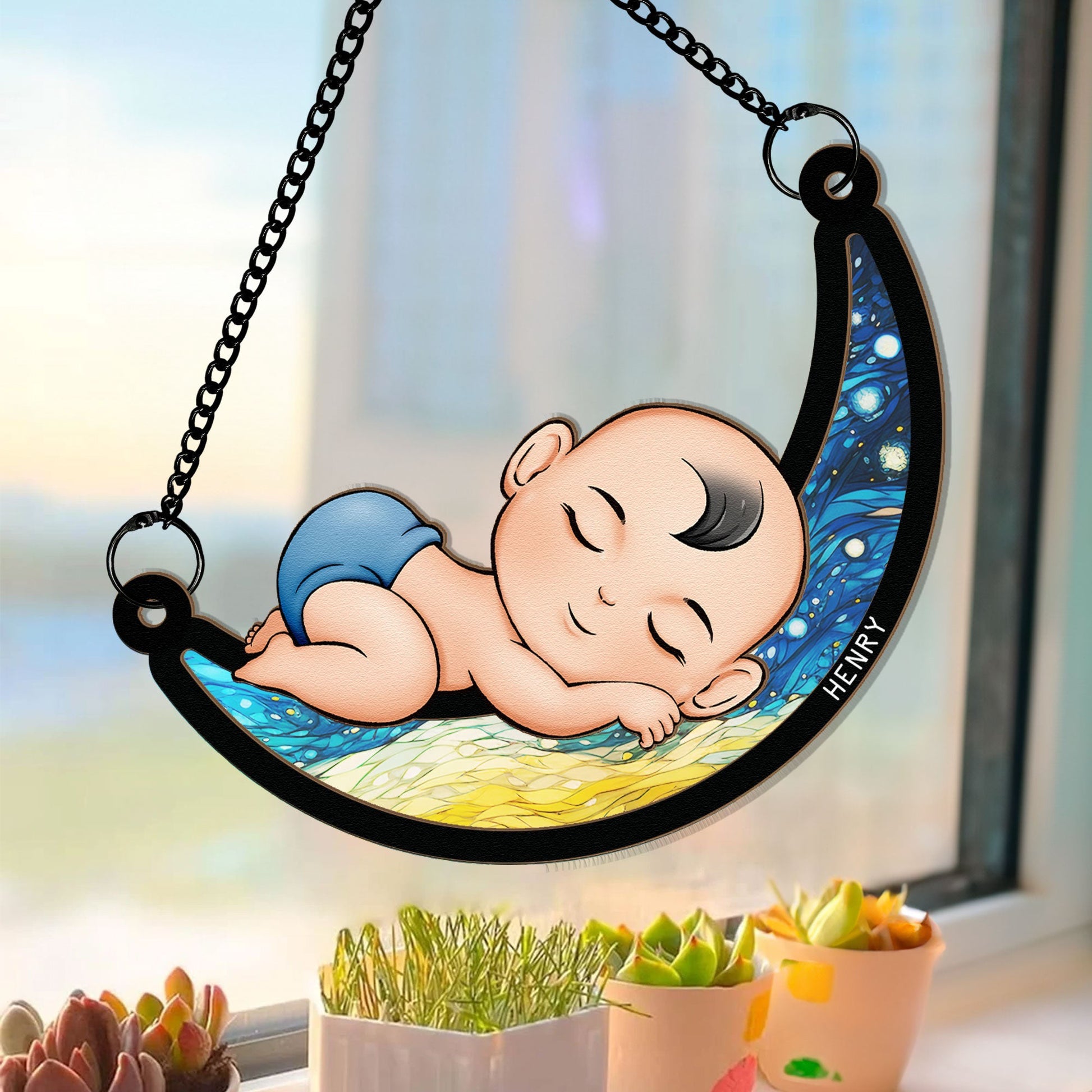 Baby-Sleeping-On-The-Moon-Personalized-Window-Hanging-Suncatcher-Ornament_3