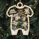 Baby's First Christmas For Grandchild, New Parents - Personalized Shaker Ornament