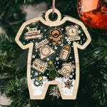 Baby's First Christmas For Grandchild, New Parents - Personalized Shaker Ornament