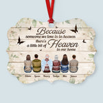 Because Someone We Love Is In Heaven - Personalized Aluminum Ornament - Christmas Gift Memorial Ornament For Family