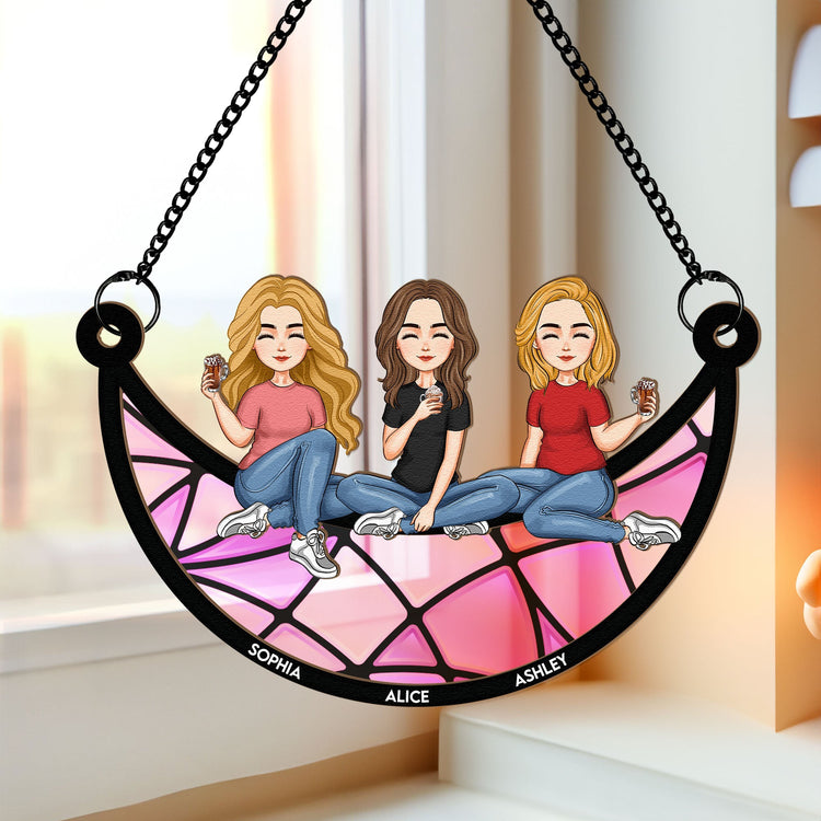 Best-Friends-Sitting-On-The-Moon-Personalized-Window-Hanging-Suncatcher-Ornament_1