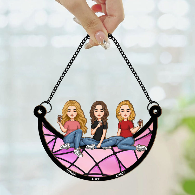 Best-Friends-Sitting-On-The-Moon-Personalized-Window-Hanging-Suncatcher-Ornament_2
