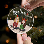 Besties Forever - 3D Style 2025 - Personalized Acrylic Ornament