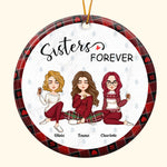 Besties Forever Ver 2 - Personalized Ceramic Ornament