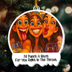Caricature Your Photo For Besties, Friends - Personalized Acrylic Photo Ornament