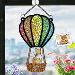 CatFlyingWithAirBalloon-PersonalizedWindowHangingSuncatcherOrnament_1