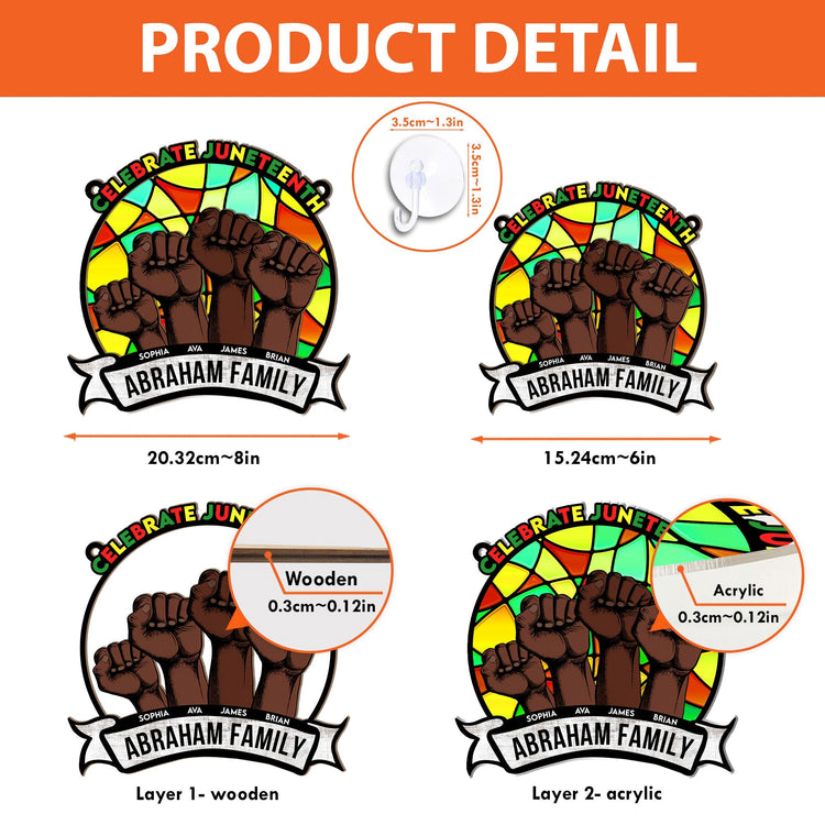 Celebrate-Juneteenth-Personalized-Window-Hanging-Suncatcher-Ornament_4