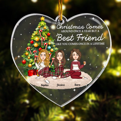 Christmas Comes Around Once A Year - Personalized Acrylic Ornament