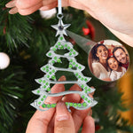 Christmas Tree-Shaped Keepsake - Personalized Photo Projection Ornament