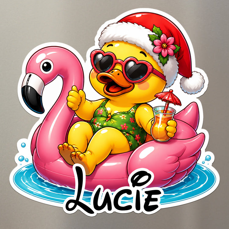 Christmas_In_July_Trip_Cruise_Door_Stateroom_Decor_Xmas_Santa_In_Summer_Personalized_Magnet_3