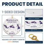 Country List Travel - Personalized Ceramic Ornament
