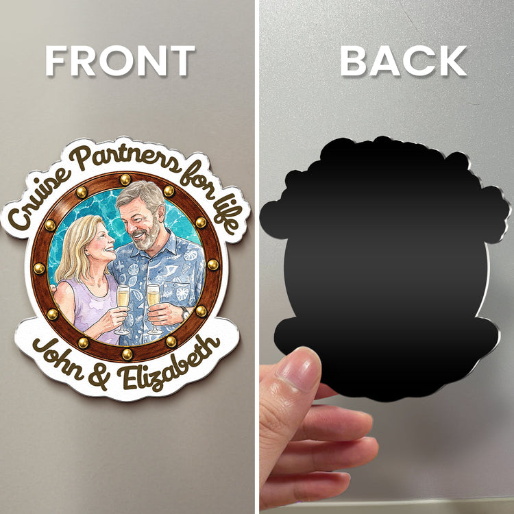 Cruise_Partners_For_Life_Custom_Couple_Photo_Watercolor_Personalized_Magnet_4