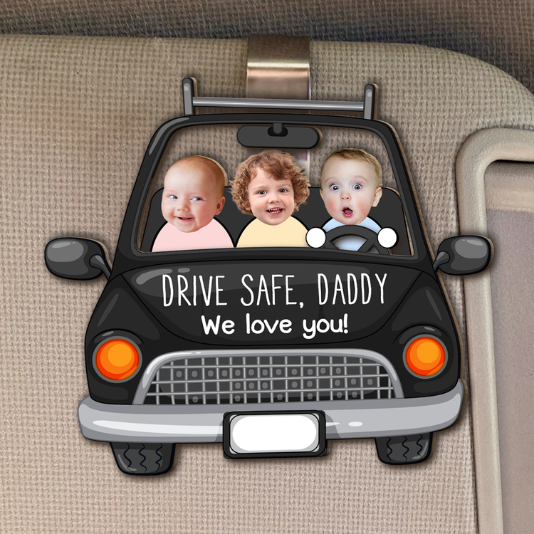 Custom-Babies-Face-Drive-Safe-Daddy-Personalized-Photo-Wooden-Car-Visor-Clip_1