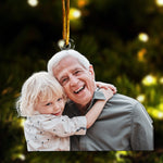 Custom Photo Ornament - Old Friends, Besties, Family, Grandparents Gifts - Personalized Acrylic Photo Ornament