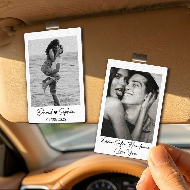 Custom-Vintage-Retro-Couple-Photo-Personalized-Wooden-Photo-Car-Visor-Clip_2