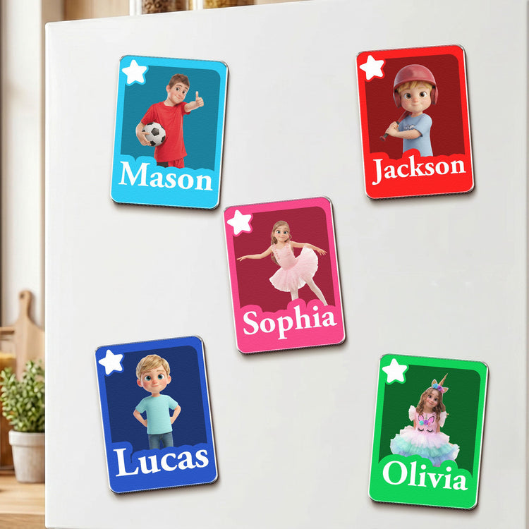 Custom_Cartoon_Version_Kids_Personalized_Magnet_1