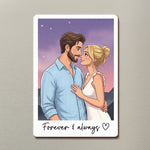 Custom_Couple_Gifts_Photo_Into_Art_Cartoon_Style_Personalized_Magnet_3
