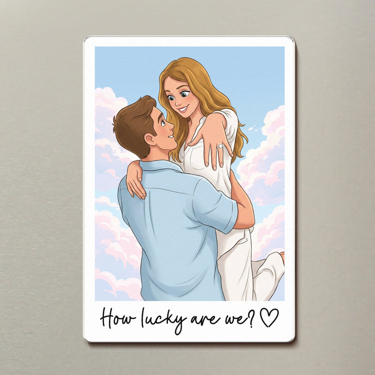Custom_Couple_Gifts_Photo_Into_Art_Cartoon_Style_Personalized_Magnet_4