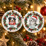 Custom_Pet_Portrait_Christmas_Watercolor_Art_Personalized_Ornament_2