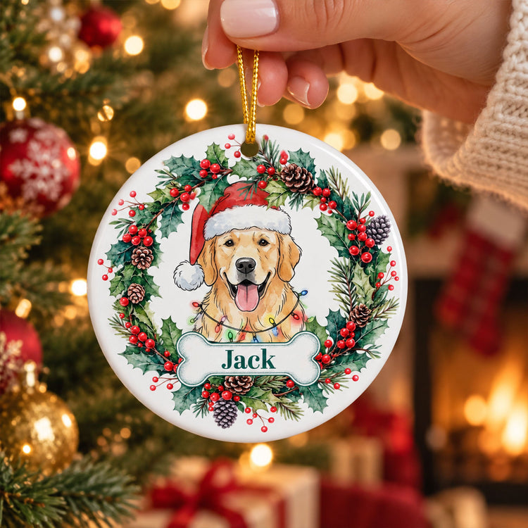 Custom_Pet_Portrait_Christmas_Watercolor_Art_Personalized_Ornament_5