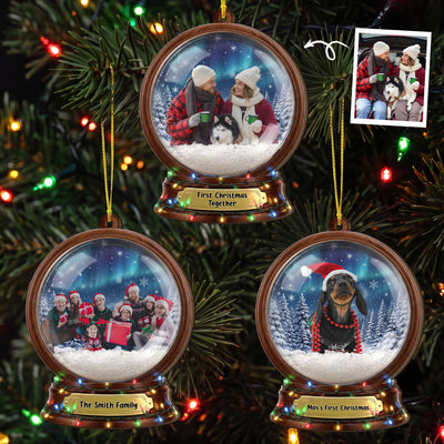 Custom Photo Family Together Christmas Gifts - Personalized Ornament