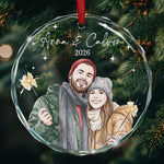 Custom_Photo_Watercolor_Art_New_Version_Our_First_Christmas_Personalized_Ornament_2