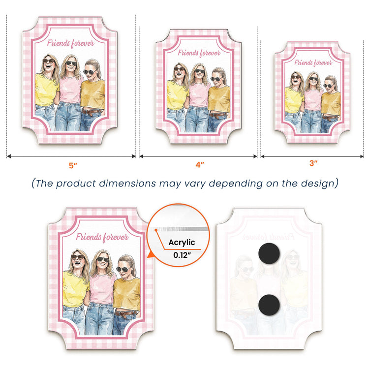 Custom_Photo_Watercolor_Besties_Forever_Friendship_Thank_You_Gift_Personalized_Magnet_5