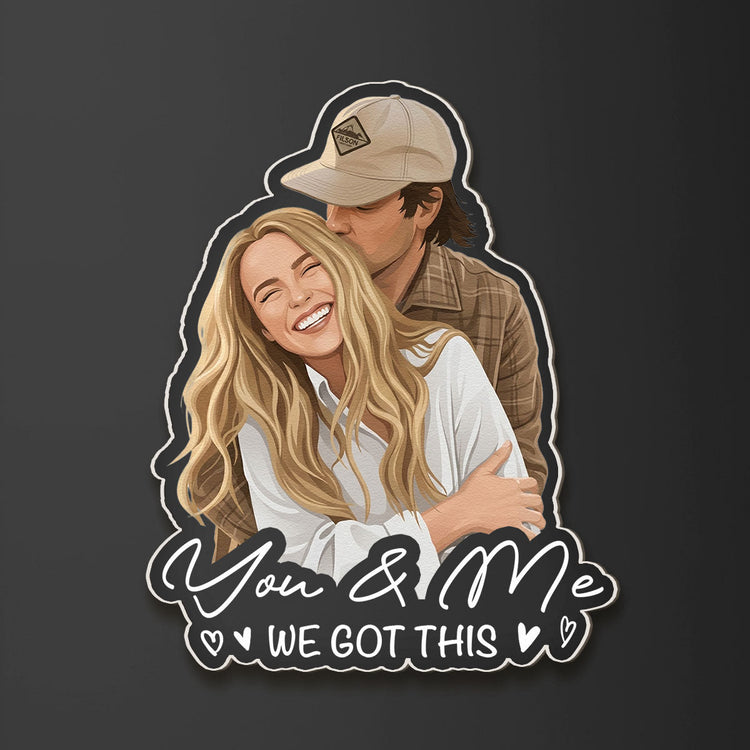 Custom_Portrait_Art_Acrylic_Magnet_Family_Couples_With_Pets_Photo_Personalized_Magnet_2