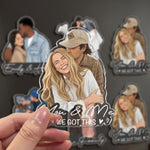 Custom_Portrait_Art_Acrylic_Magnet_Family_Couples_With_Pets_Photo_Personalized_Magnet_3