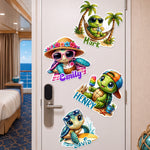 Cute-Turtle-Cruise-Door-Signs-Stateroom-Decor-Cruising-Family-Vacation-Personalized-Magnet-1