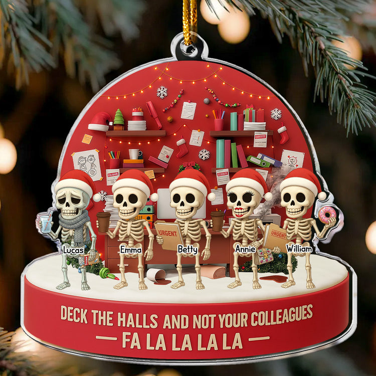 Deck-The-Halls-And-Not-Your-Colleagues-Fa-La-La-La-Funny-Gifts-For-Coworkers-Personalized-Acrylic-Ornament_1