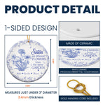Different Flowers From Same Garden - Personalized Ceramic Ornament