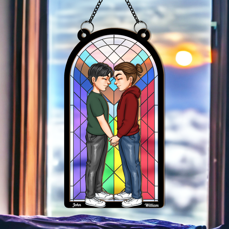Door-Couple-Love-Pride-Month-Personalized-Window-Hanging-Suncatcher-Ornament_3