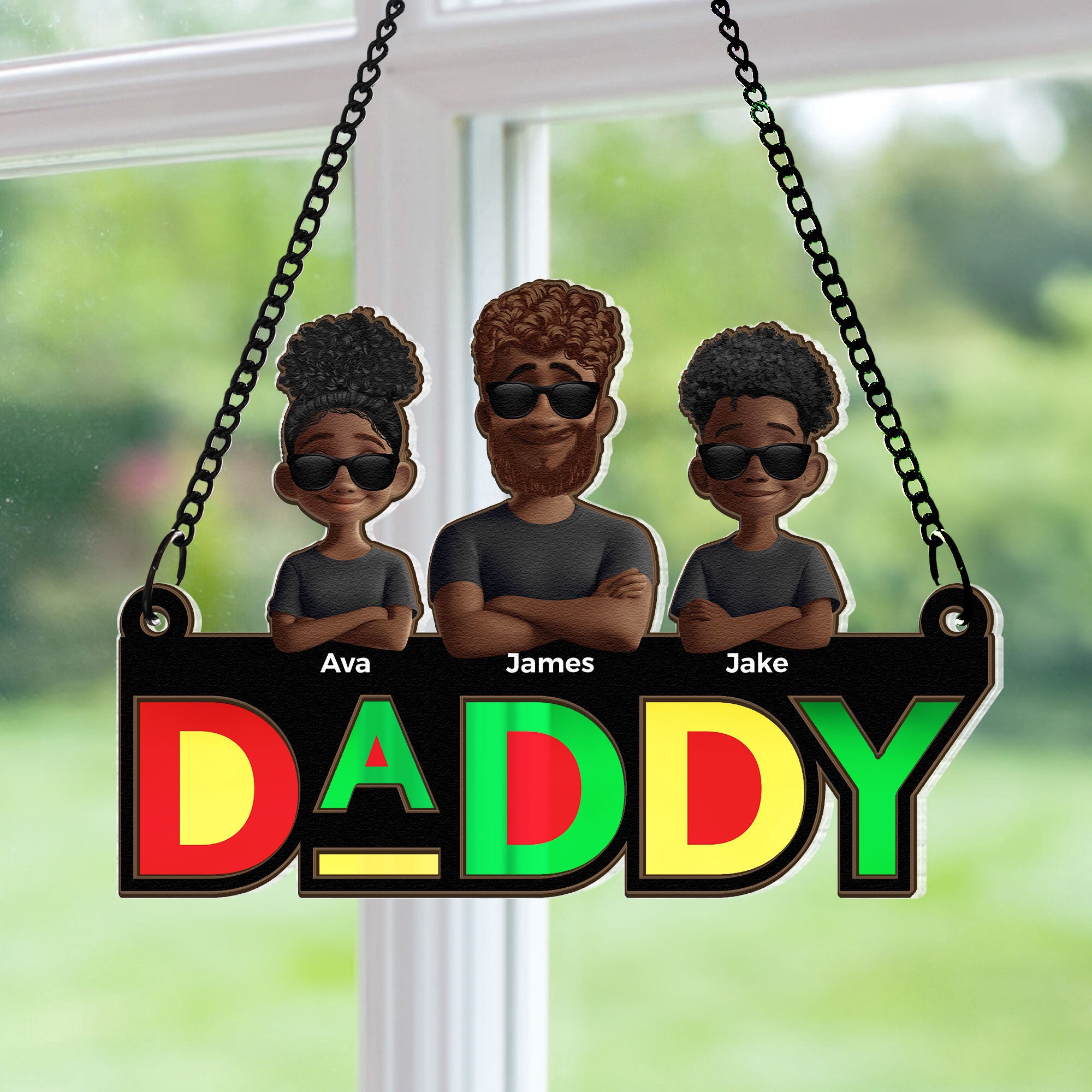 Dope-Black-Dad-Personalized-Window-Hanging-Suncatcher-Ornament_1