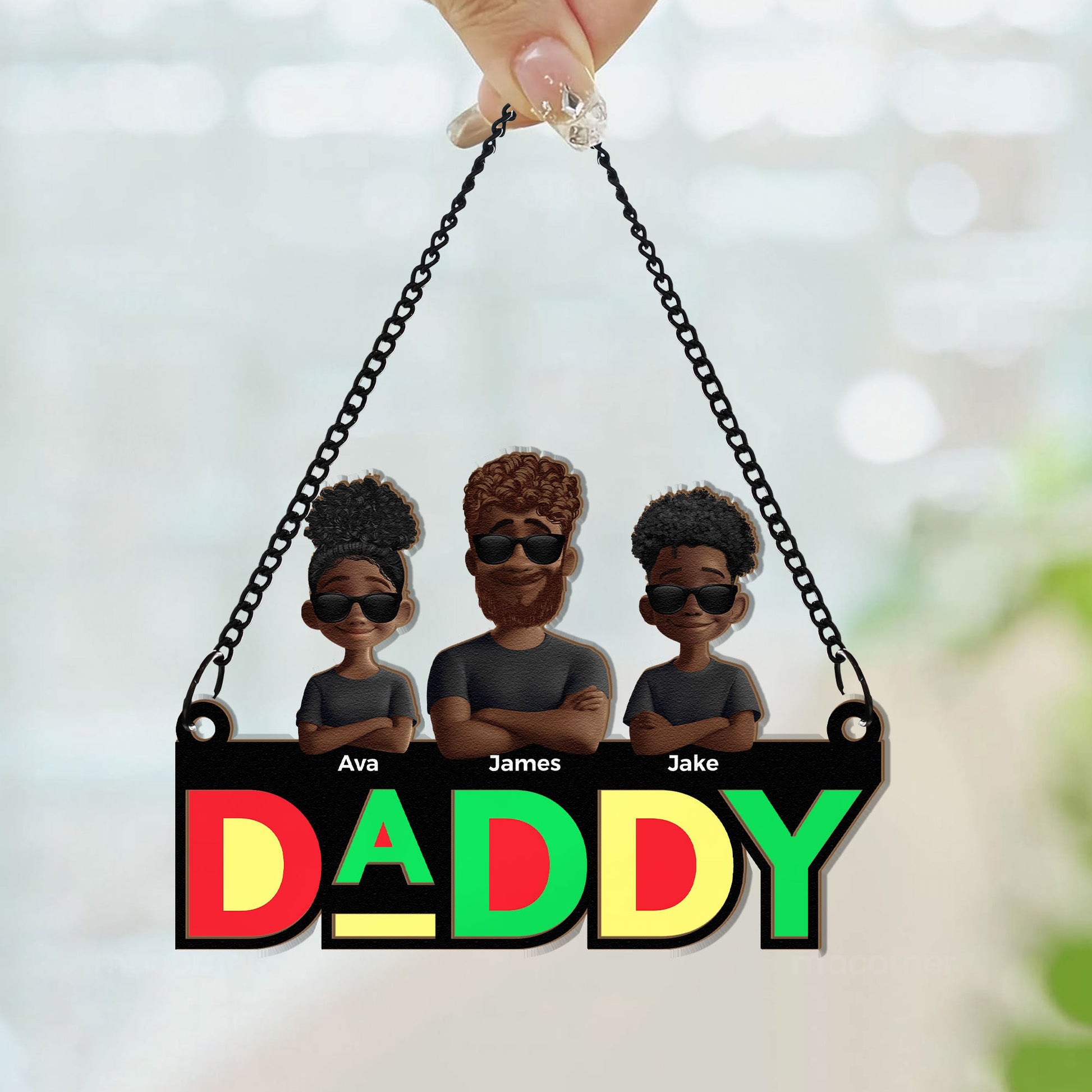 Dope-Black-Dad-Personalized-Window-Hanging-Suncatcher-Ornament_3