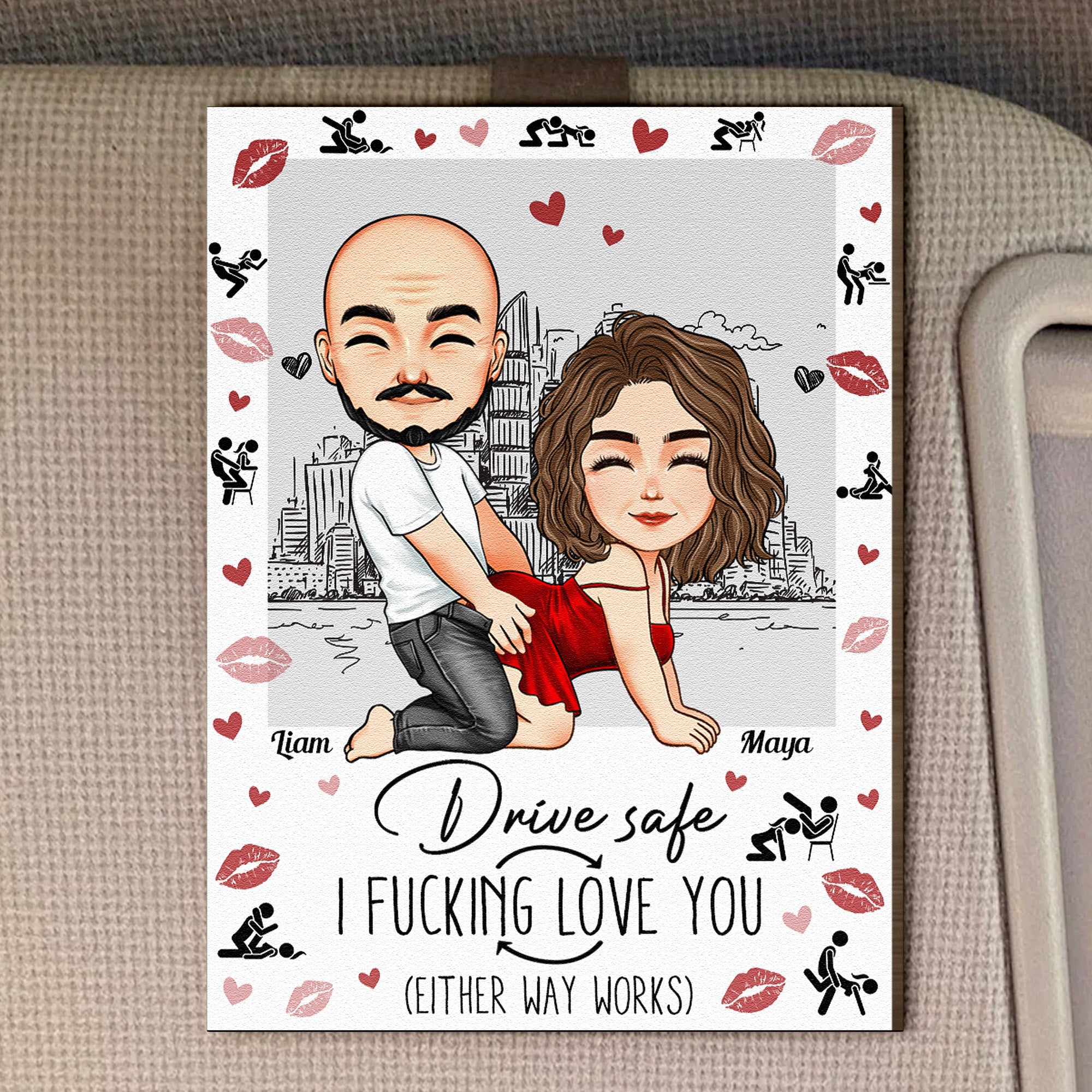Drive-Safe-I-Fcking-Love-You-_Either-Way-Works_-Naughty-Couple-Personalized-Wooden-Car-Visor-Clip_2