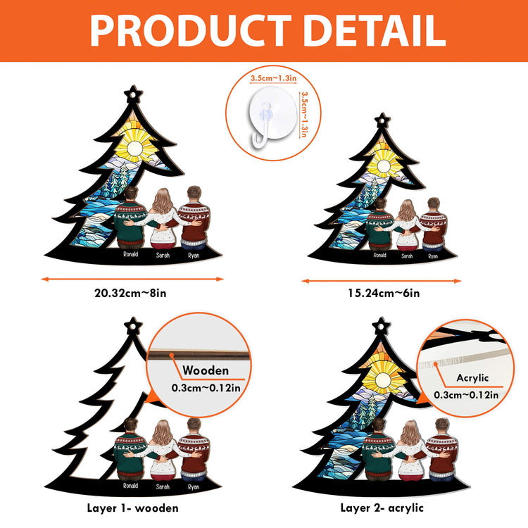 Family_-Siblings-Sitting-Under-Christmas-Tree-Personalized-Window-Hanging-Suncatcher-Ornament6