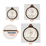 First Christmas As A Family Of Three Four Five Six Christmas 2025 - Personalized Wooden Ornament