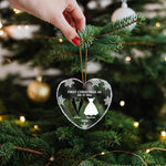 First Christmas As Married Couples - Personalized Glass Ornament