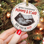 First Christmas Mommy & Daddy - Personalized Ceramic Photo Ornament